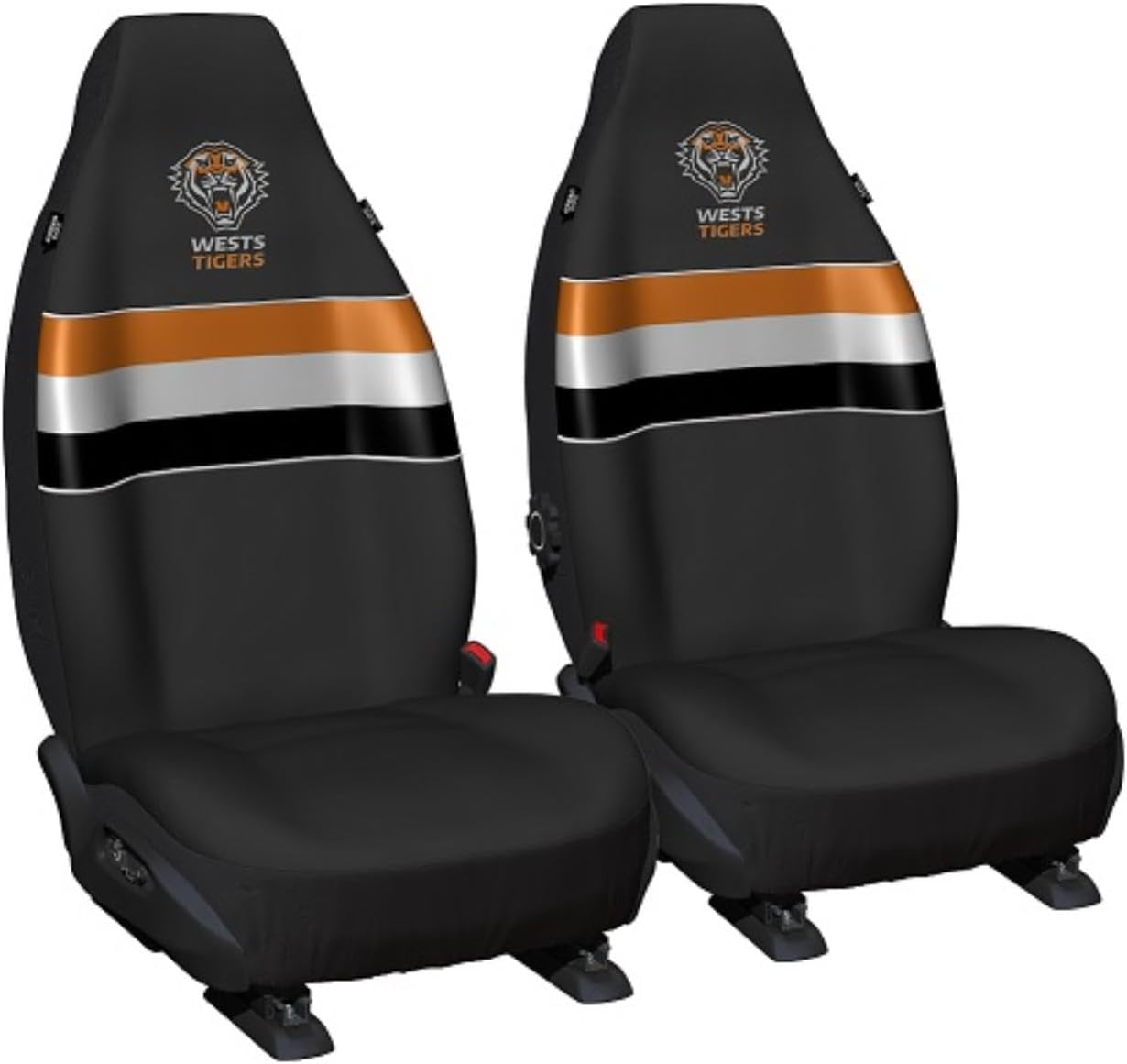 Sperling WEST Tigers Official NRL Seat Covers Airbag Compatible