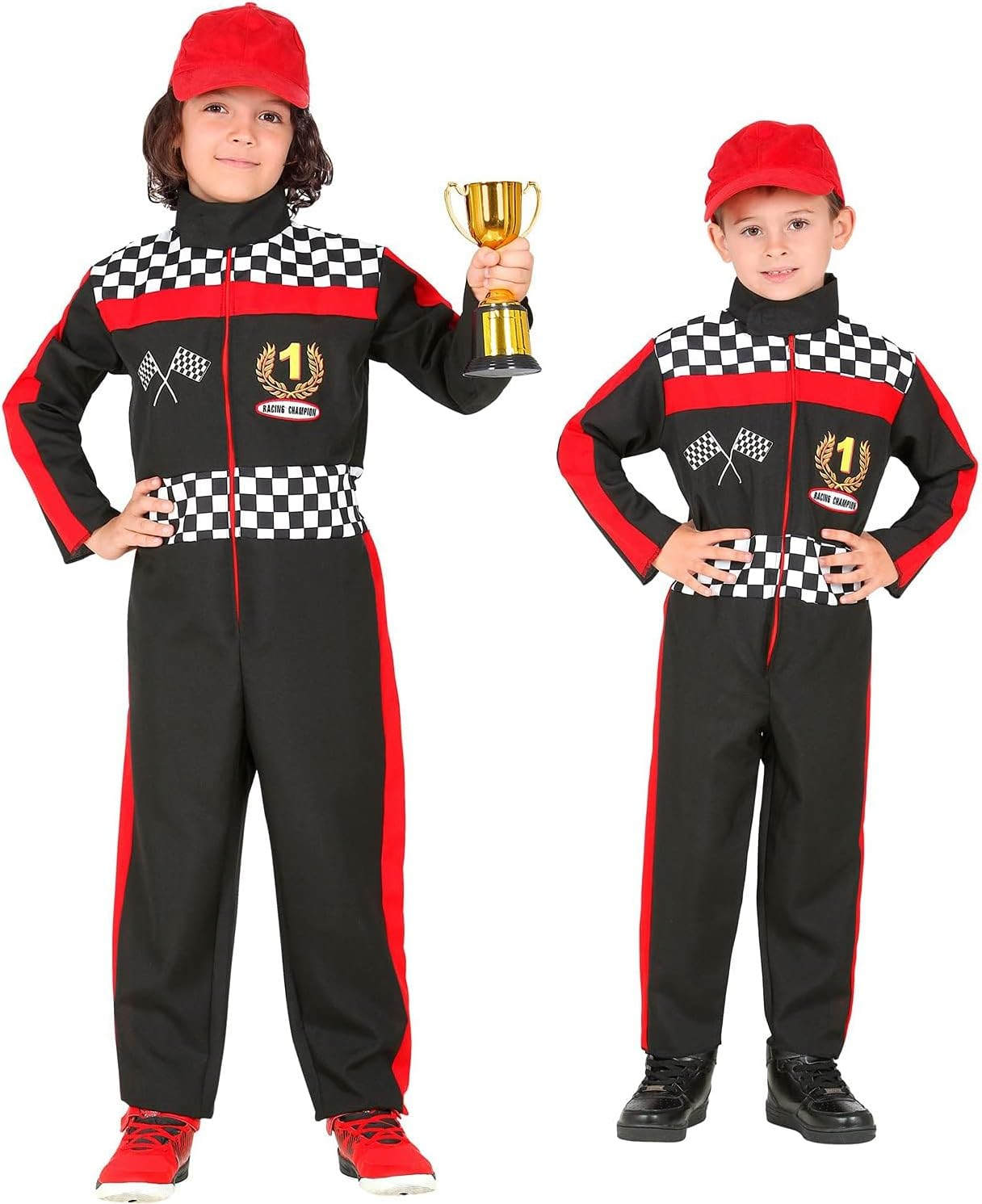 Widmann - Children'S Costume Formula 1 Driver, Jumpsuit, Racer, Athlete, Theme Party, Carnival image number 5
