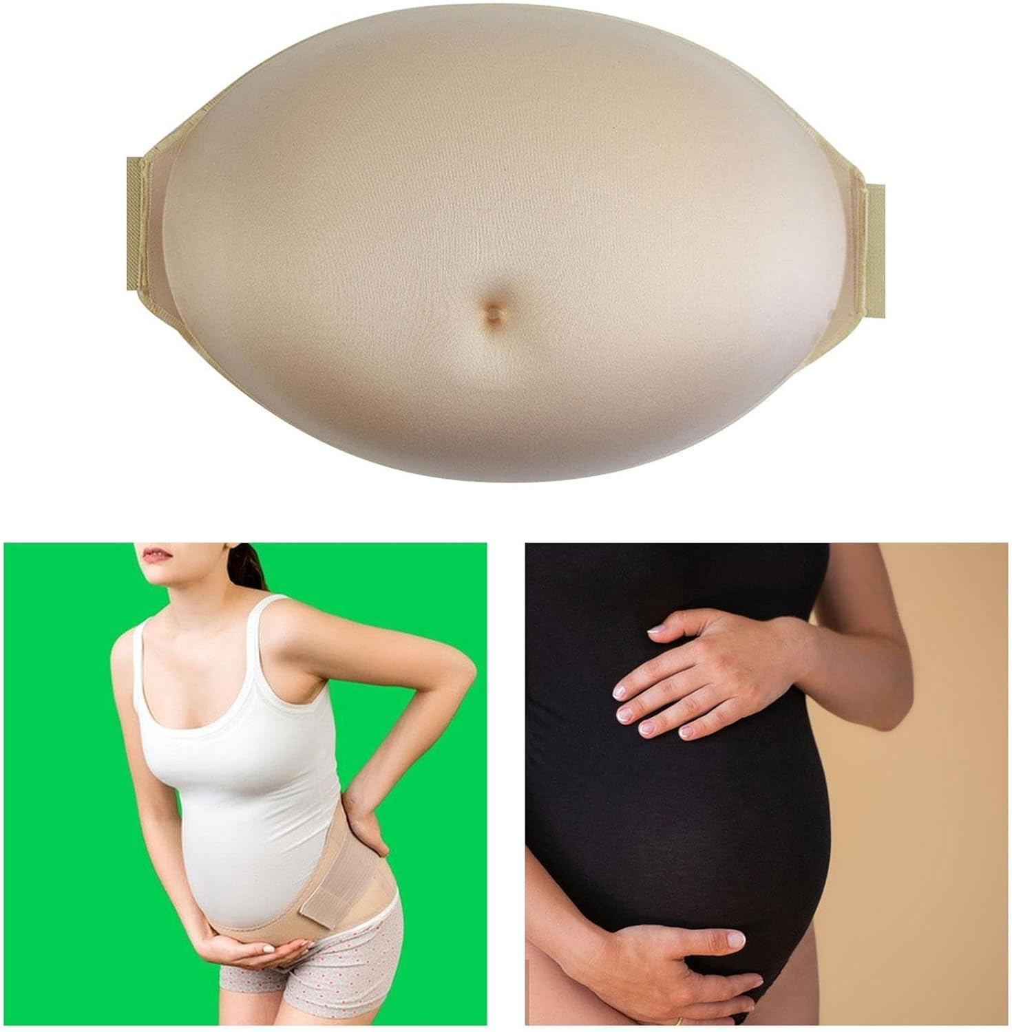 Fake Pregnancy Belly, TV Series Props, Skin Color Baby Tummy, Sponge Belly Film Props for Advertising Stage Cosplay TV Series image number 1