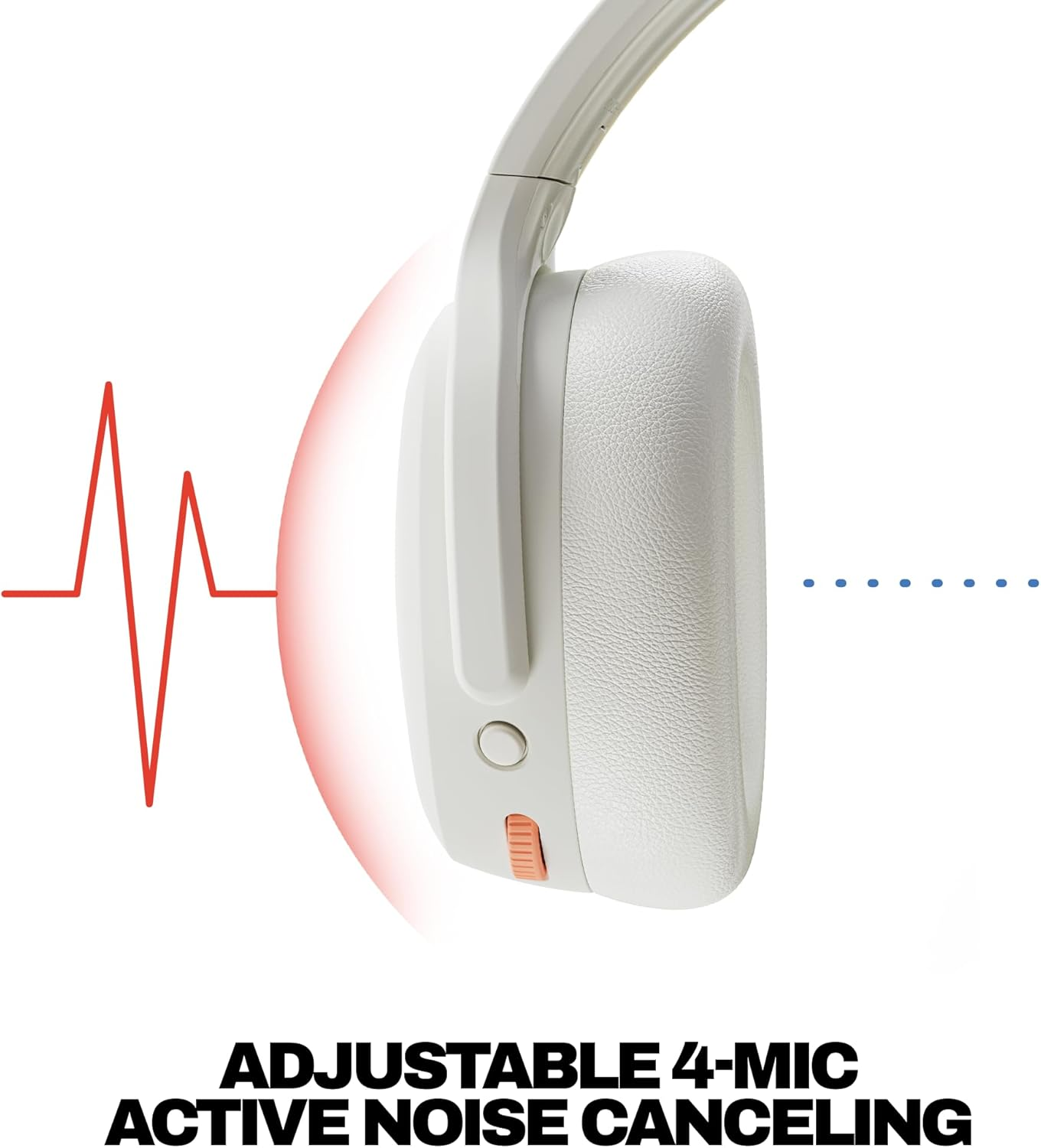 Skullcandy Crusher ANC 2 Over-Ear Bluetooth Wireless Headphones, Bone