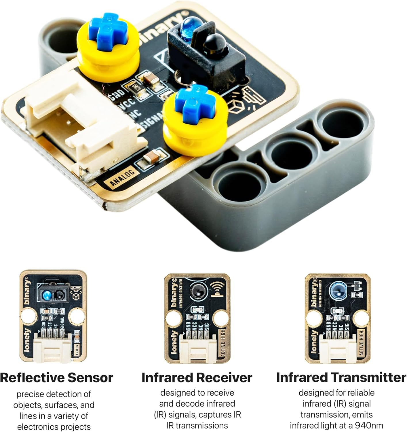 Tinkerblock Uno R3 Starter Kit Compatible with Arduino UNO R3 Atmega328P Development Board,12 Plug-In Sensor + Extension Board with Video Tutorials Compatible with Arduino IDE image number 2