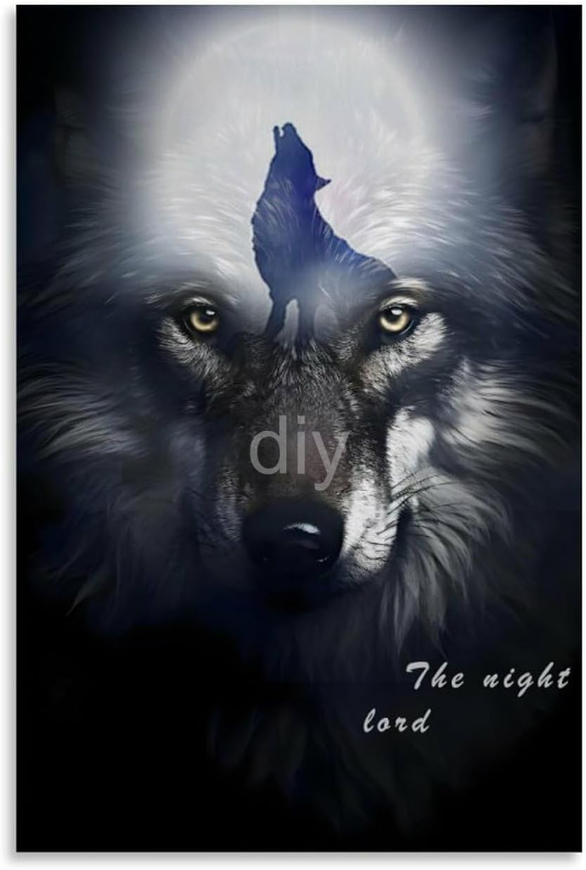 The King of Night Poster Canvas Painting Wall Art Picture Home Decor Print for Bedroom Living Room Dorm Study Bar Office 16X24Inch(40X60Cm) Unframe-Style
