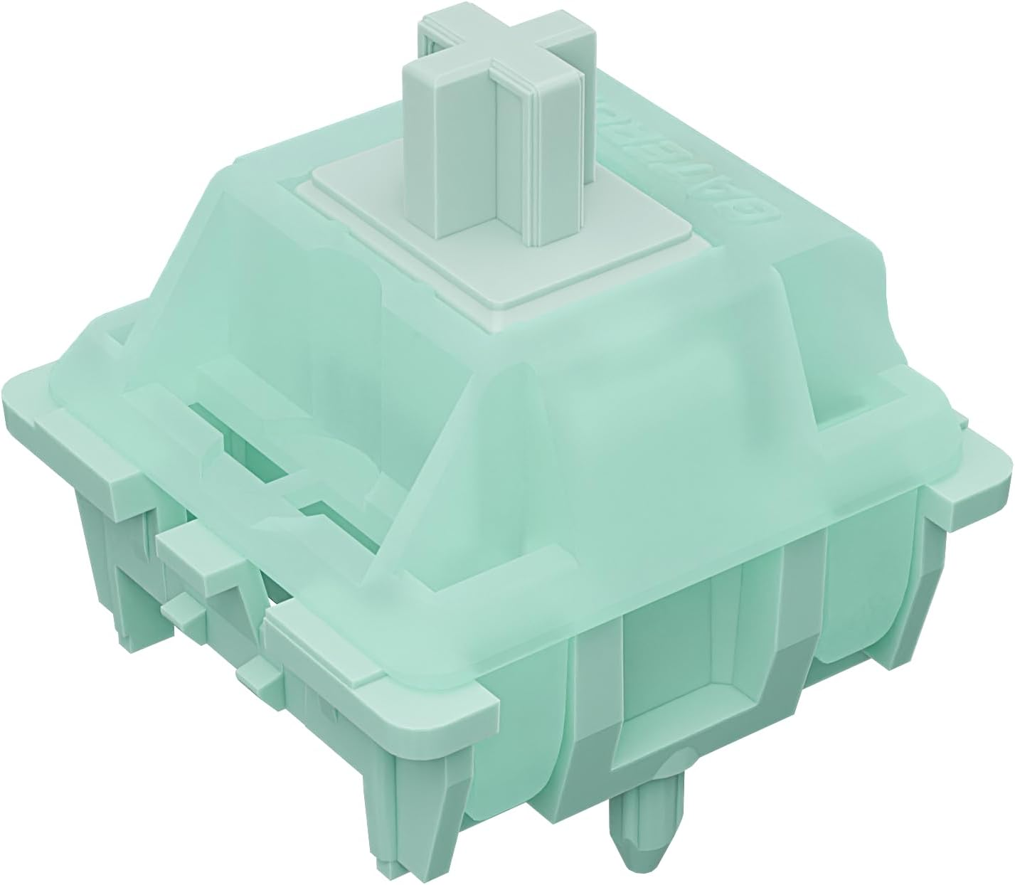 Gateron Mint Switches,22Mm Double Segment Spring 55Gf Pre-Lubed 5 Pin Linear Keyboard Switches Compatible MX Mechanical Gaming Keyboard（72Pcs）