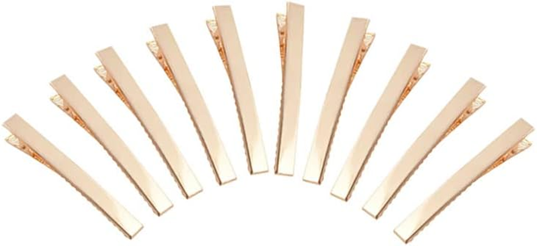 50Pcs DIY Hair Clips Blank Alligator Silver Gold Metal Accessories Kid Women 41Mm Gold