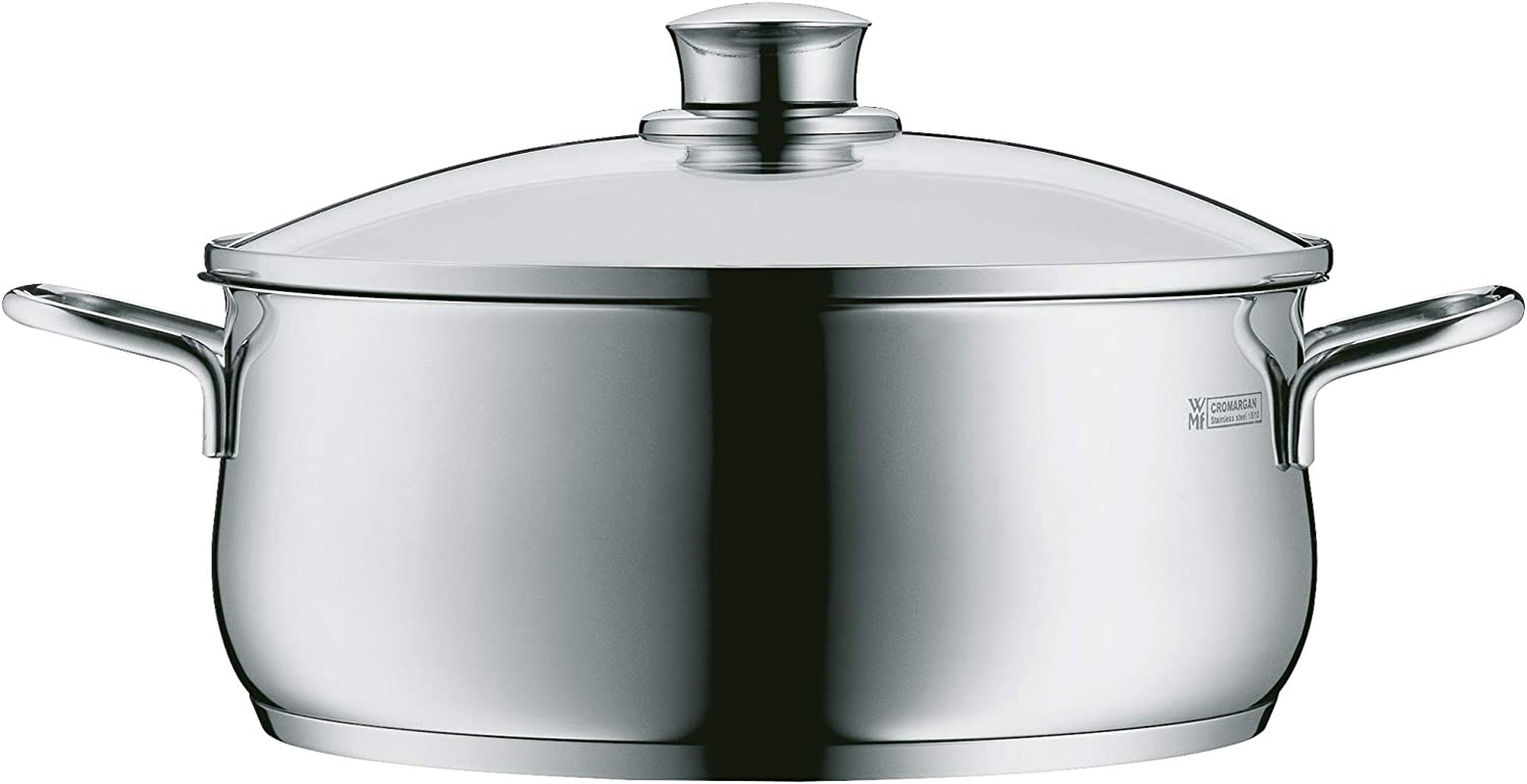 WMF Diadem plus Low Casserole with Lid, 18/10 Stainless Steel, 20 Cm image number 3