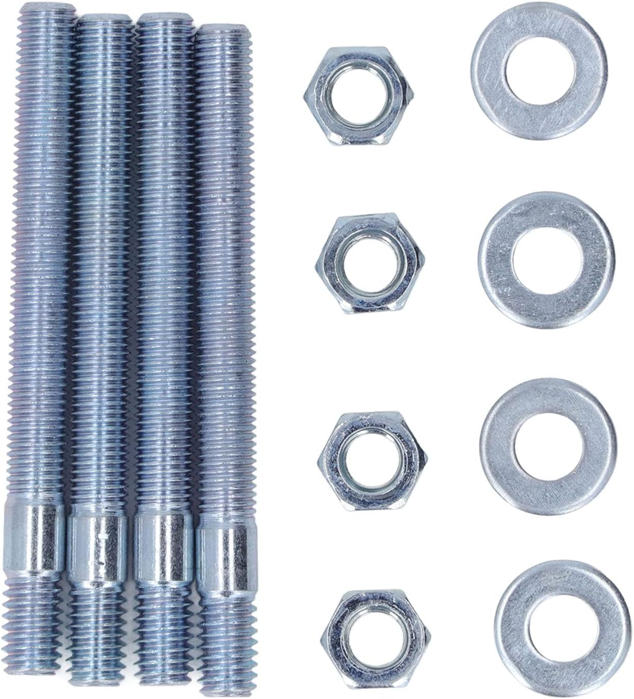 Carburetor Studs Set 3.5In with Spacers Steel Rustproof for Wide Application Carburetor Replacement