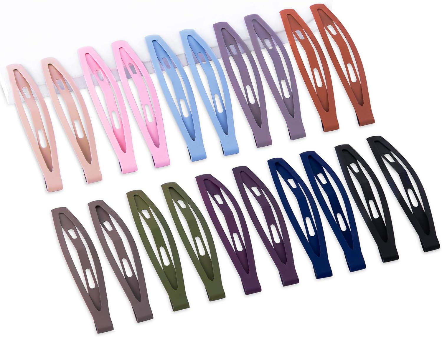 Cptots20 PCS Snap Hair Clips Metal Hair Barrettes for Women Non Slip Barrettes for Thick and Thin Fine Hair,Multi-Colored,2.95 X 0.55 Inches. image number 5