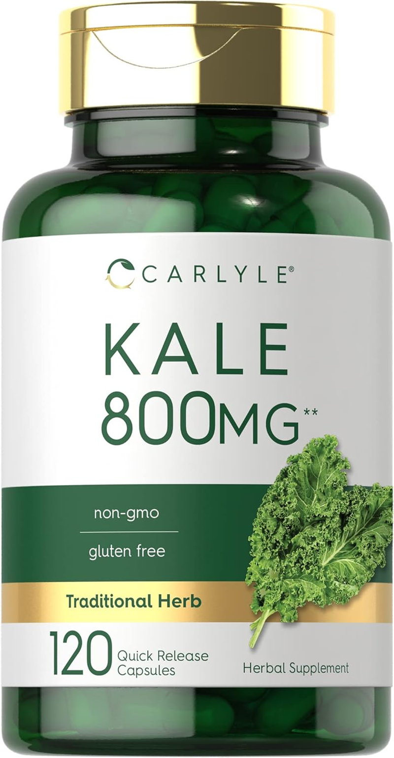 Carlyle Kale Extract 800Mg | 2 Bottles - 60 Capsules | Non-Gmo and Gluten Free image number 6