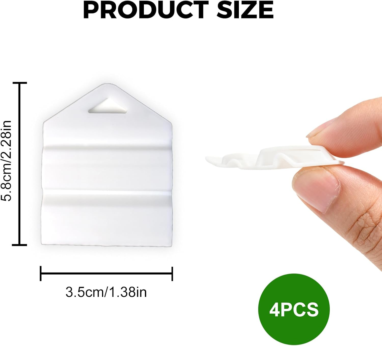 4X L & P Plate Holder Clips, 3.5X5.8Cm Lightweight White Plastic Mounts, Tool-Free Reliable Secure AU License Clips for Cars Motorcycles, Easy-Attach Durable Vehicle Accessories image number 3