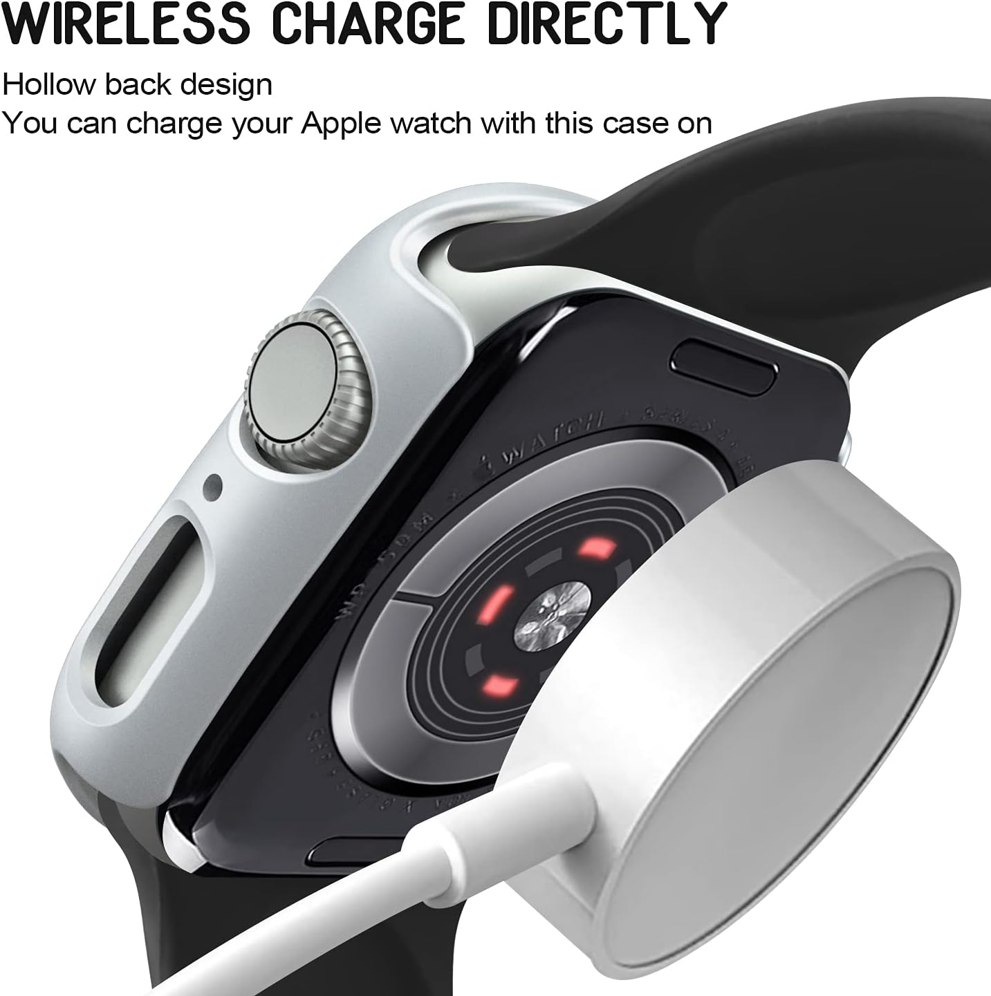 Mugust 4 Pack Compatible for Apple Watch Case 38Mm [NO Screen Protector] Series 3 2 1, Hard PC Bumper Case Protective Cover Frame Compatible for Iwatch 38Mm, Black/Rose Gold/Silver/Clear image number 5