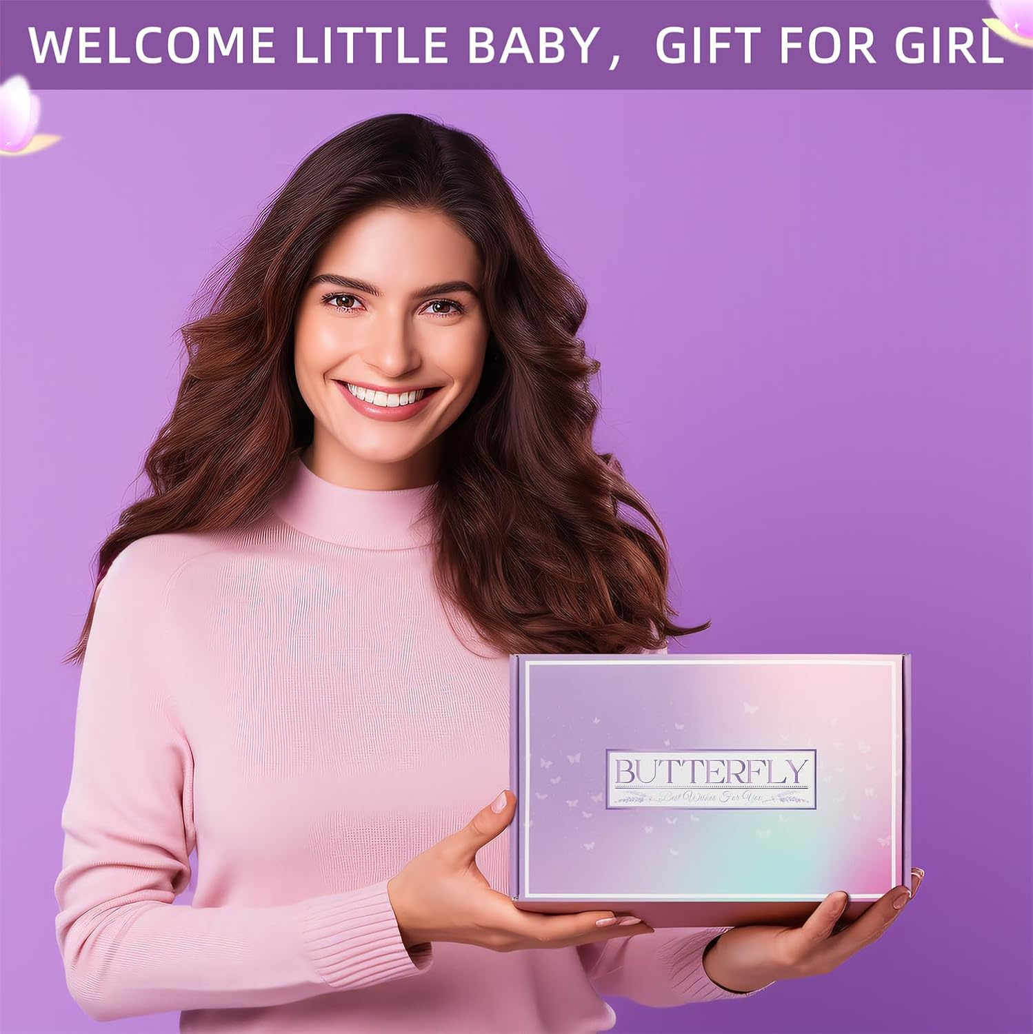 Birthday Gifts for Women - Purple Spa Gift Box Set with 40Oz Tumbler, Lavender Candle, Bath Accessories - Ideal for Mum, Best Friend, Girlfriend, Wife(Purple) - Pink image number 5