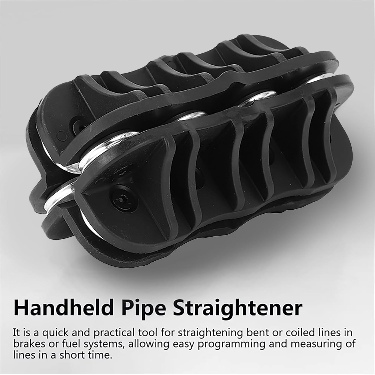 Handheld Tubing Straightener, 3/16Inch Outer Diameter Tube Straightening Tool for Brake and Fuel Line, Ergonomic Handheld Tube Straightener for Coiled Copper Aluminum Steel Tubing image number 2