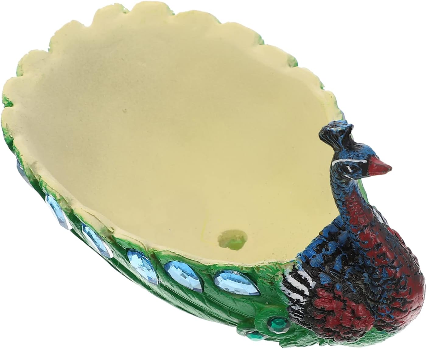 BESPORTBLE Peacock Ornament Resin Craft Desktop Sundries Container Small Succulent Pot for Peacocks Planter Gardening Flower Pot Use as Garden Ornaments Outdoor Decor Aesthetic image number 6