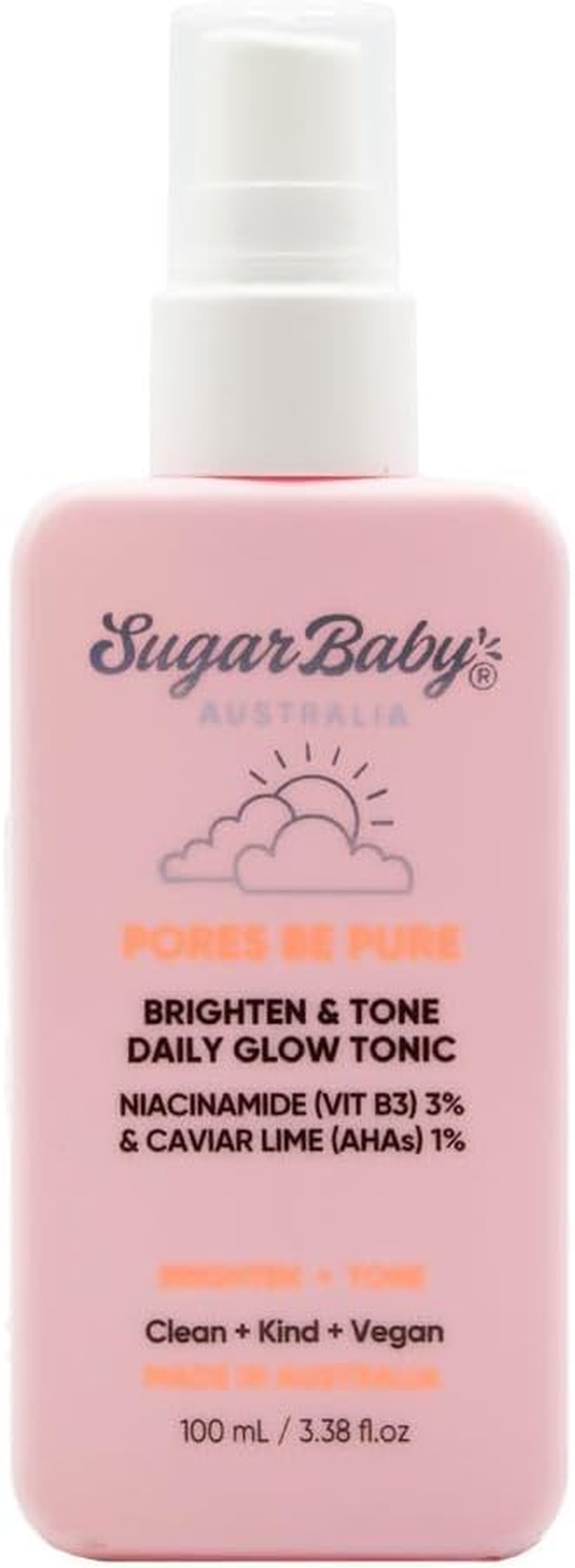 Sugar Baby Pores Be Pure Brighten and Tone Daily Glow Tonic 100 Ml