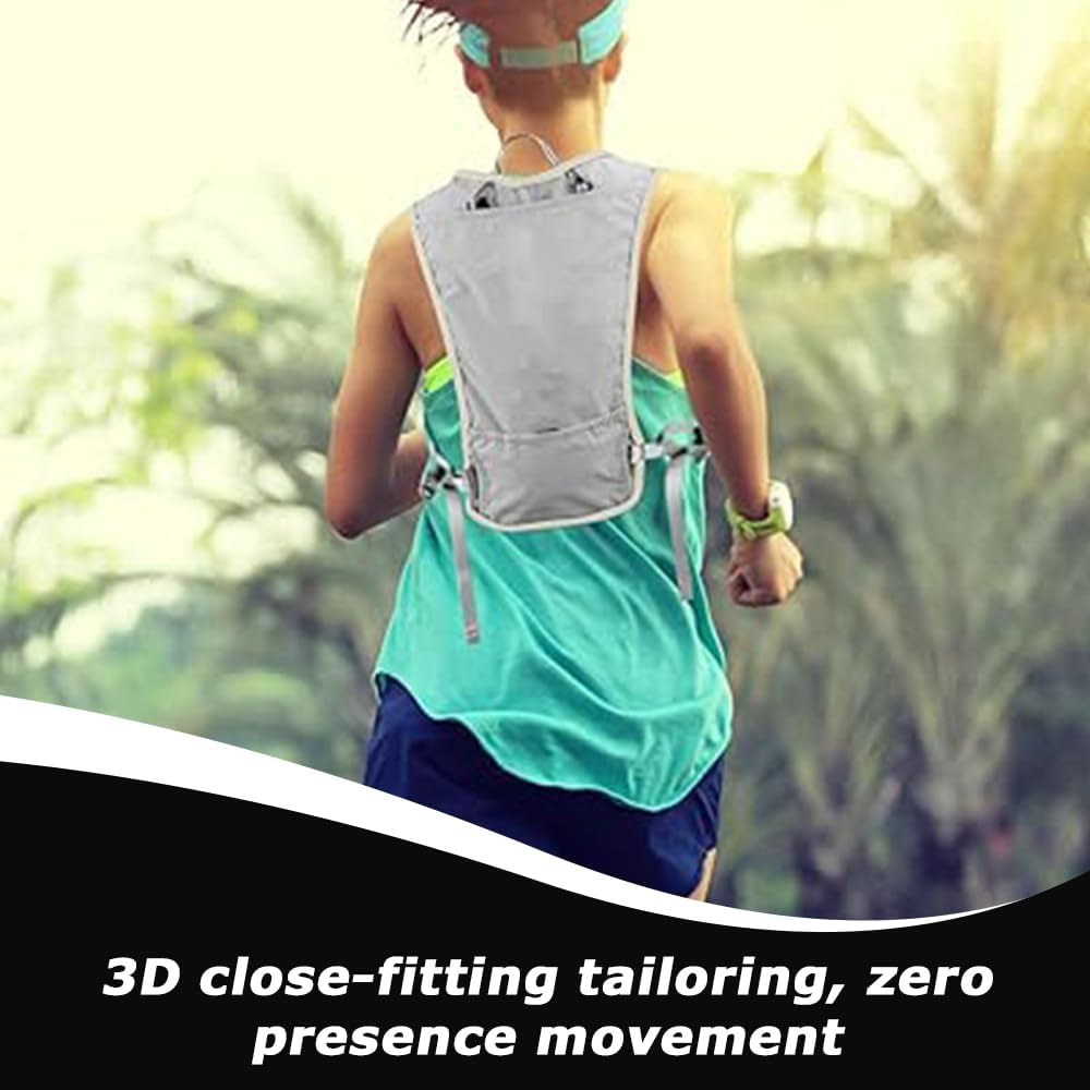 Lightweight Running Hydration Vest Backpack with 1.5L Water Bladder, Trail Running, Cycling, Hiking & Marathon Daypack for Men & Women image number 1
