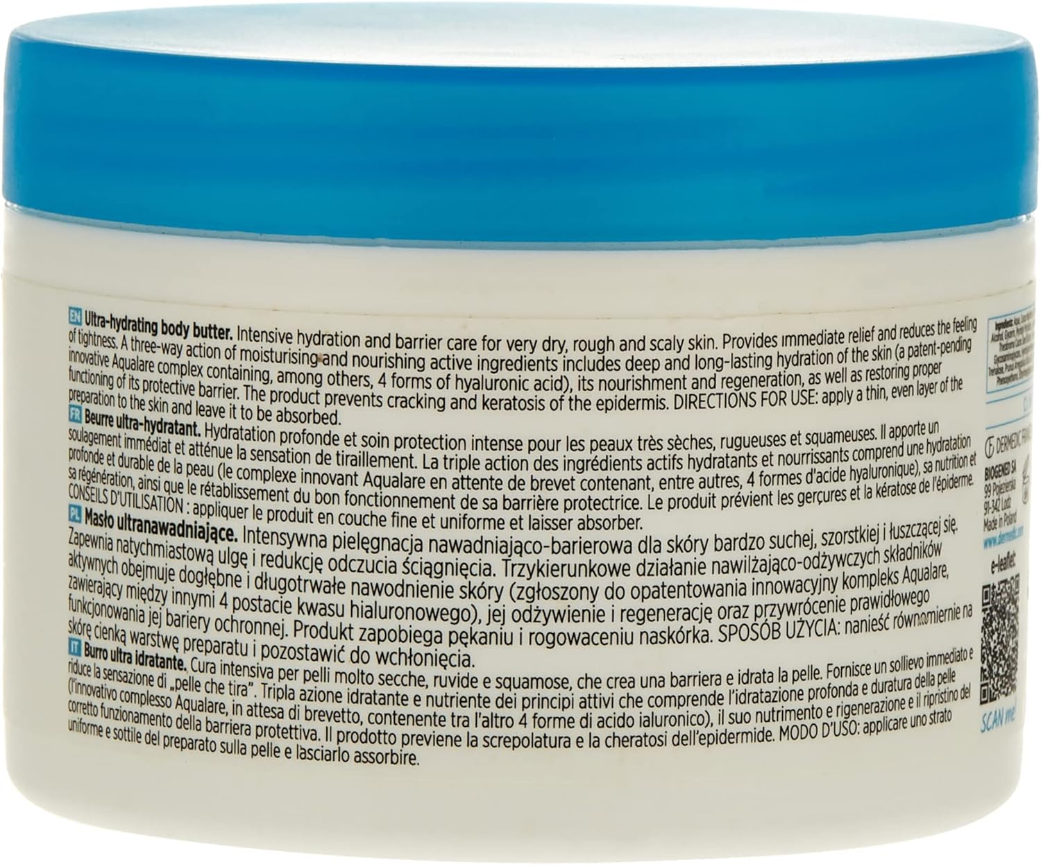 DERMEDIC Hydrain3 Ultra Translucent Butter Dish 225 Ml image number 2