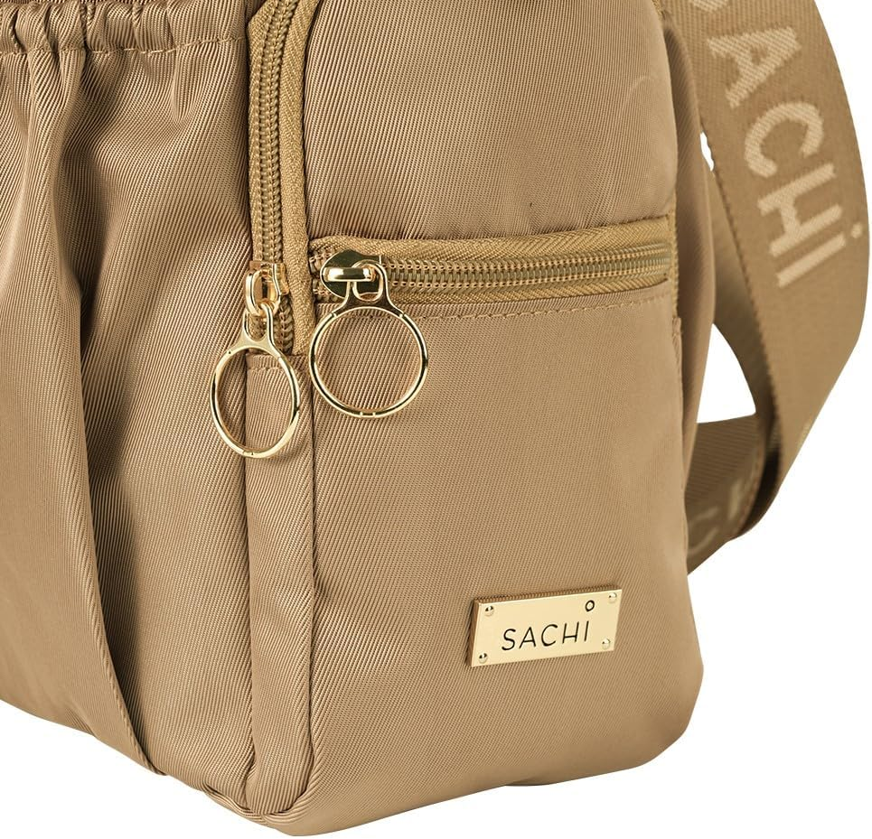 Sachi Crossbody Insulated Bottle Bag - Latte image number 1