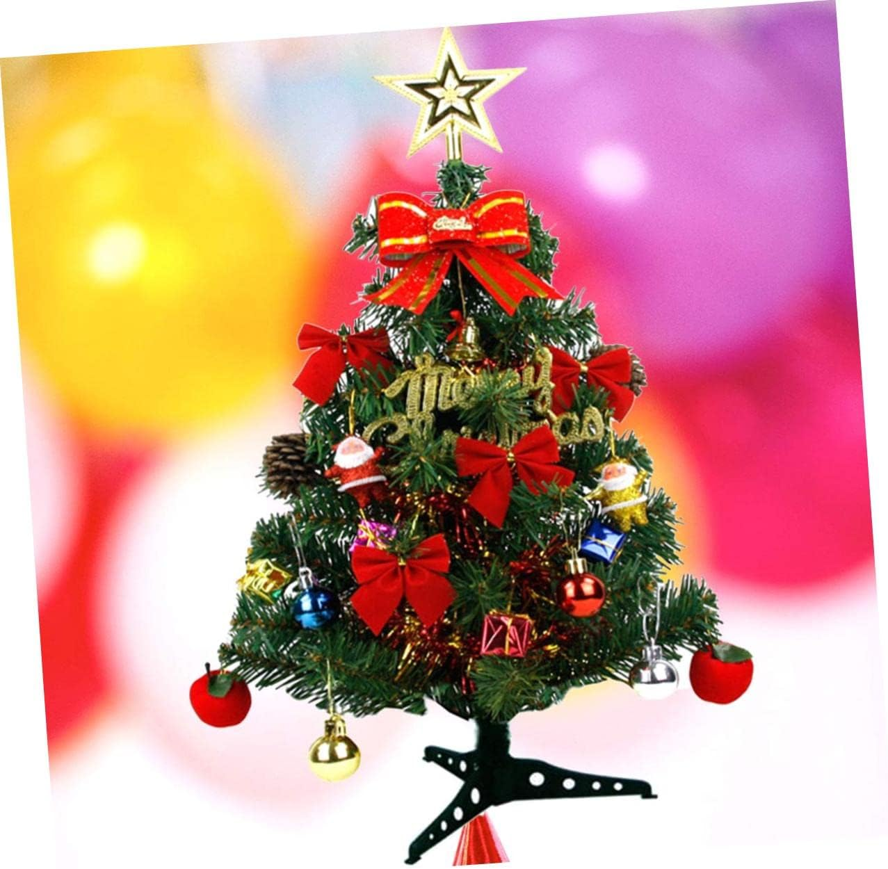 CANIGHT Tabletop Christmas Tree Artificial Xmas Tree Decor Ornaments for Home Party Holiday Decoration image number 3
