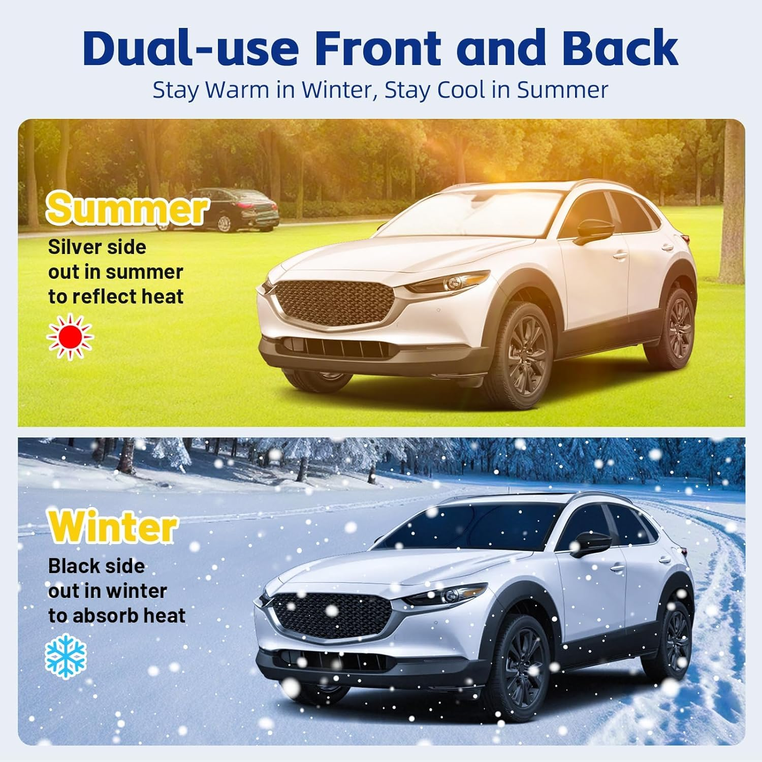 Car Window Shades for Tesla Model Y Juniper 2025 2026 with Suction Cups(No Falling), Custom Fit Side Window Sun Shade Set, Privacy UV Block Window Covers, Full Blackout Sunshade for Camping(8Pcs) image number 5