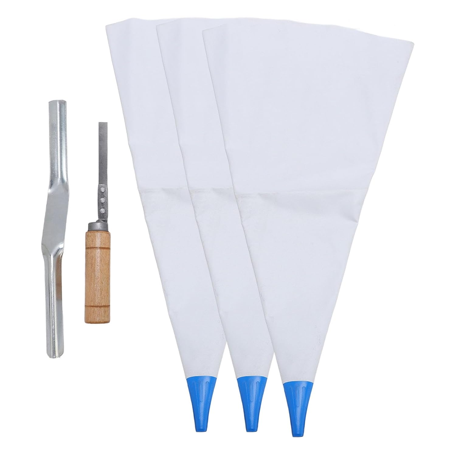 Heavy Duty PVC Mortar Bags Set with Brick Jointer Tuck Pointer for Tile Grout Masonry Mortar Reusable Easy to Cement Sealer Bag for Piping image number 3