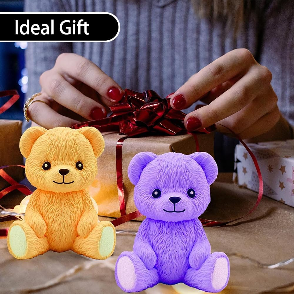 2PCS 3D Bear Silicone Resin Molds &ndash; Cute Animal Moulds for Epoxy Resin Casting, Chocolate, Candy, Cake, Candle, Soap DIY Crafts and Home Decoration image number 5