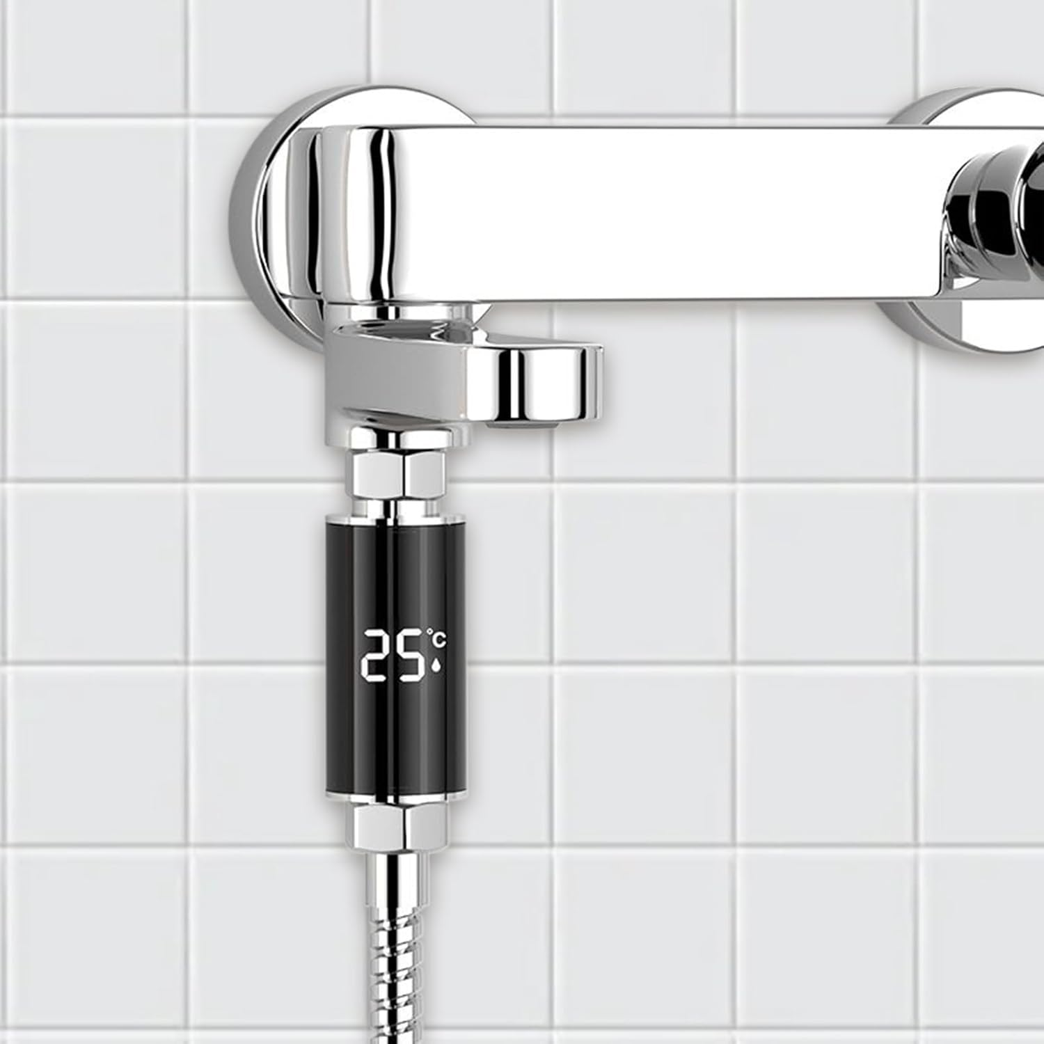 Shower Thermometers,Wireless Shower Temperature Monitor - Waterproof Portable Precise Indicator for Kids Baby Bath Bathroom Camping Outdoor Indoor image number 2