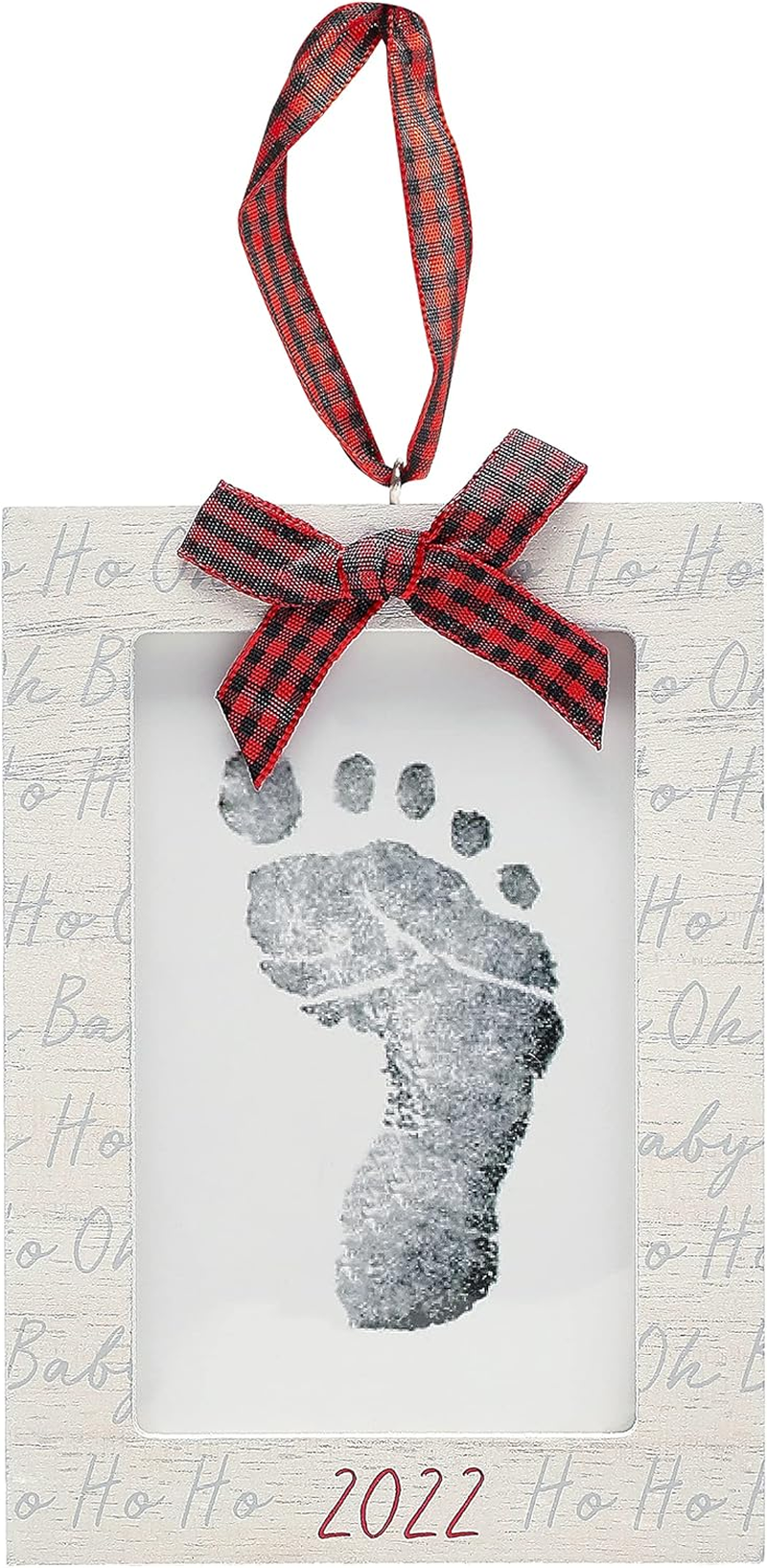 Kate & Milo 2022 Baby'S Footprint Christmas Ornament, Fill in Baby'S Print Holiday Ornament with Included Ink Pad, New and Expecting Parents image number 5