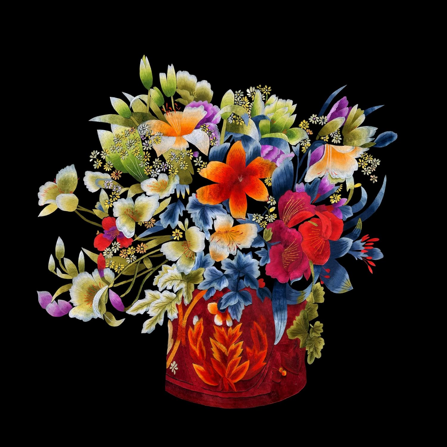 MINGGUXIUYI Natural 100% Silk Thread Handmade Embroidery Thread Floss 11 Colors Each 110 Meters (29) - 21 image number 3