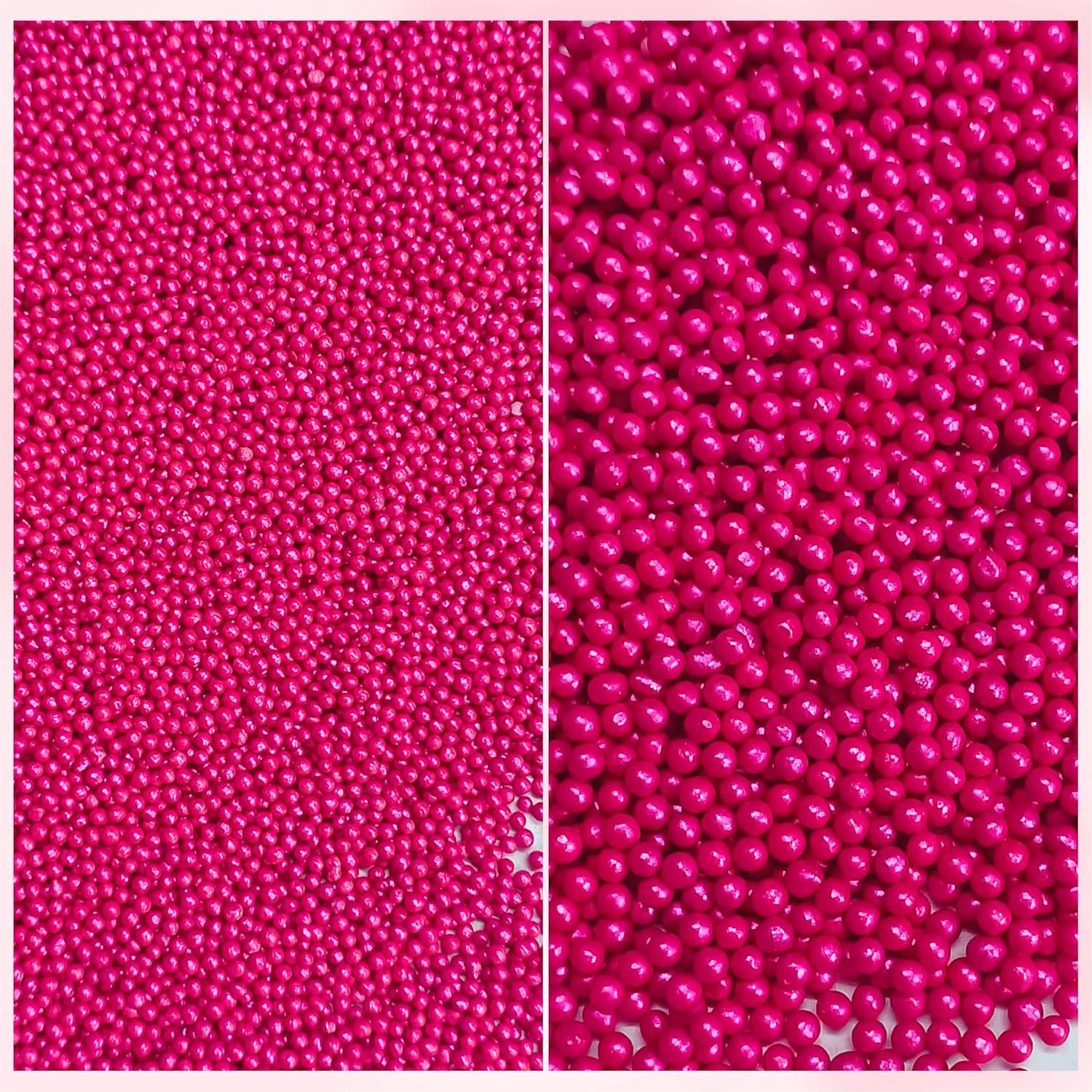 Confect Sprinkles for Cakes & Cupcakes Decoration | Assorted Pack of 5 Crimson Pearl Sprinkles | Pink Sprinkles | Bithday Sprinkles | Edible Mix Dragees, Jimmies & Sparkling Sugar - 3.5 Oz image number 1