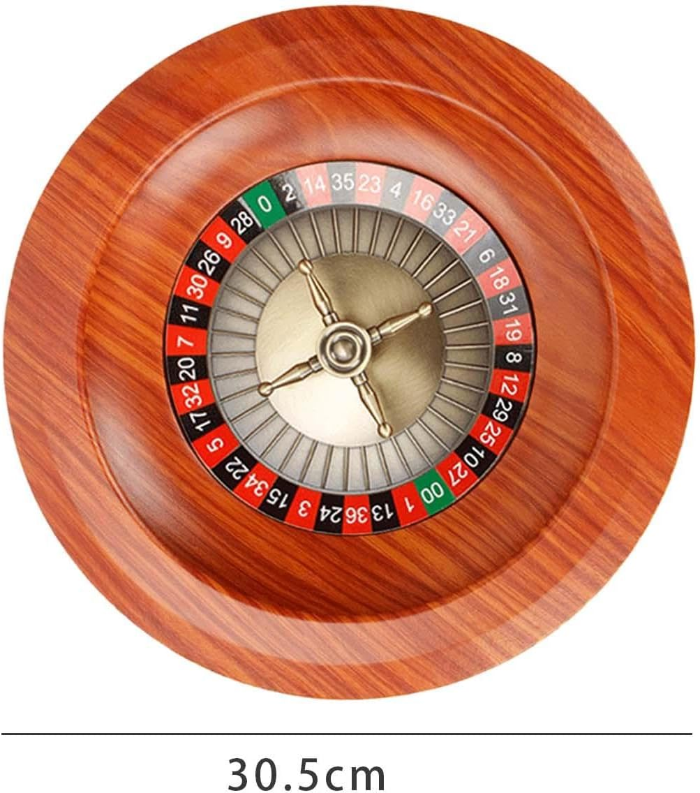 Kowaku Roulette Wheel Turntable Table Games, 12'' Rotating Game Wheel for Festival