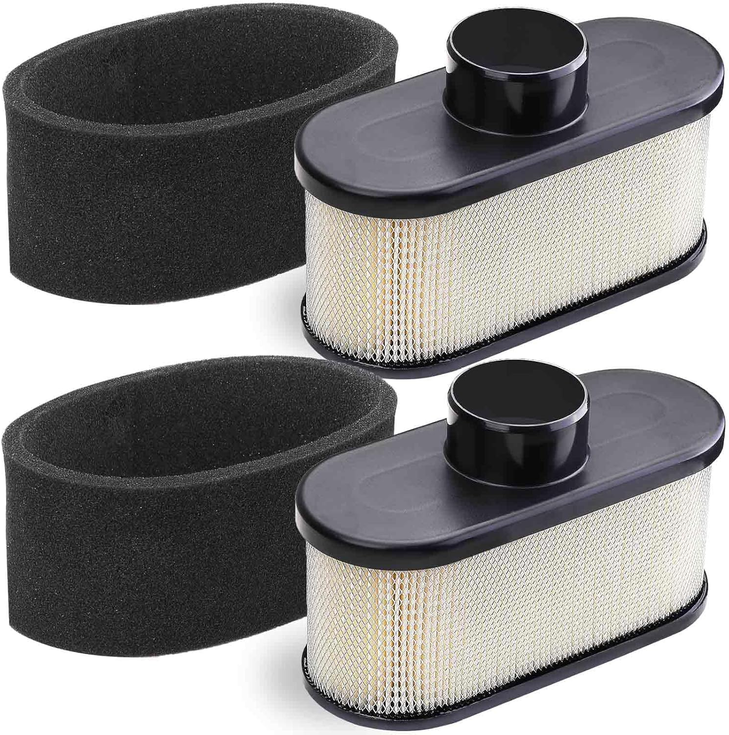 2 Pack FR691V Air Filter for Kawasaki FR651V FR730V FS481V FS541V FS600V FS651V FS691V FS730V Engine, Replace 11013-7046 Pre Cleaner 11013-0726 Air Filter image number 4