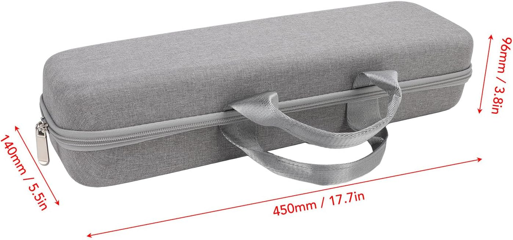 Jiawu Hard Shell Travel Case for Hair Stylers, Waterproof EVA Storage Bag with Shockproof Design, Portable Organizer for Dual Voltage Hair Tools, Fits for Airstrait HT01, Gray