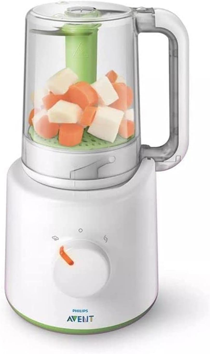 Philips Avent 2-In-1 Steamer and Blender - Steam and Blend Baby Food (Model SCF870/21) image number 1