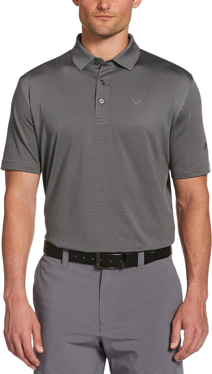 Callaway Men'S Standard Fine Line Stripe Short Sleeve