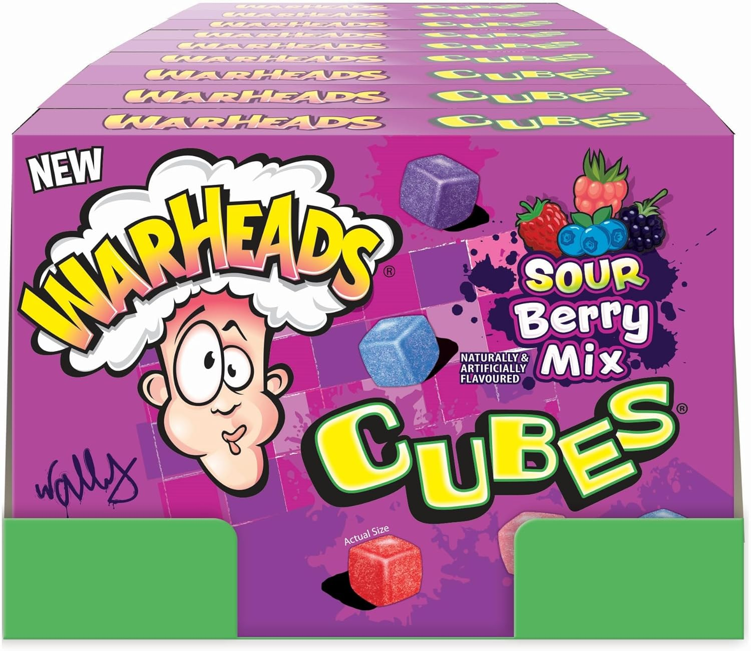 Warheads Sour Berry Cube Theatre Box 99G image number 1