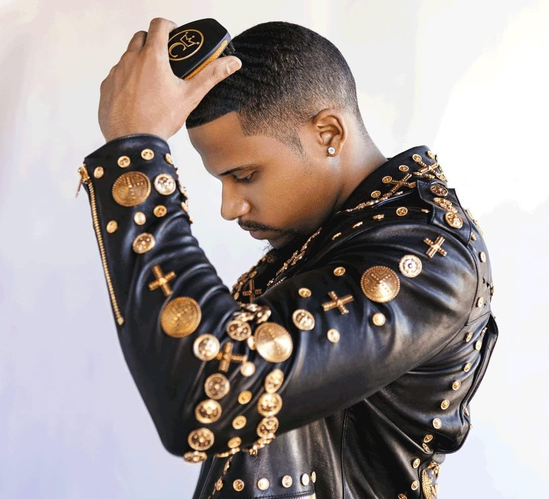 Crown Quality Products 360 Sport Wave Caesar 2.0 Boar Bristle Hairbrush, Medium, Triple Black - Non-Slip Grip, Waterproof Design - the Ultimate 360 Wave Brush - Red image number 2