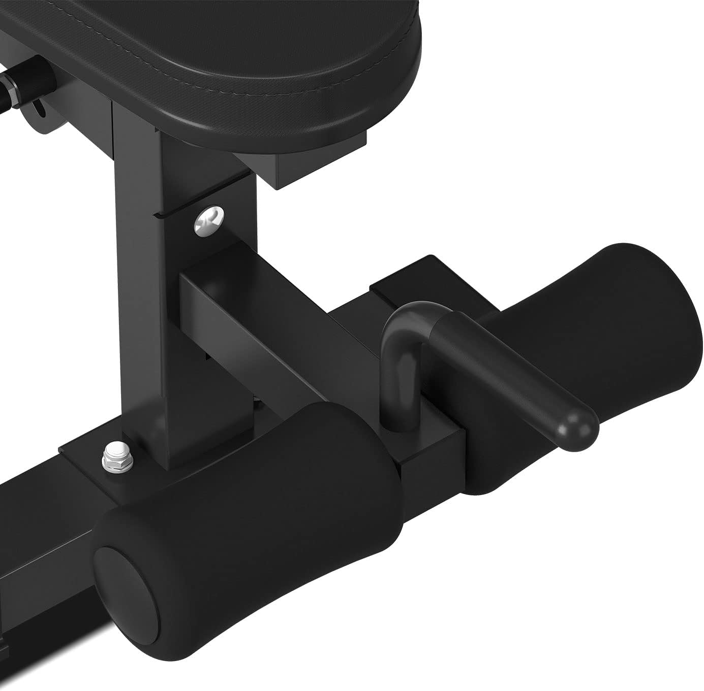 LSG GBN-006 14-Level FID Exercise Bench with 42 Combinations of Adjustability Seat Height Adjustments with Deluxe Padding & Stitching Heavy Duty Frame Front Ankle Rollers Deluxe Leather Upholstery image number 2