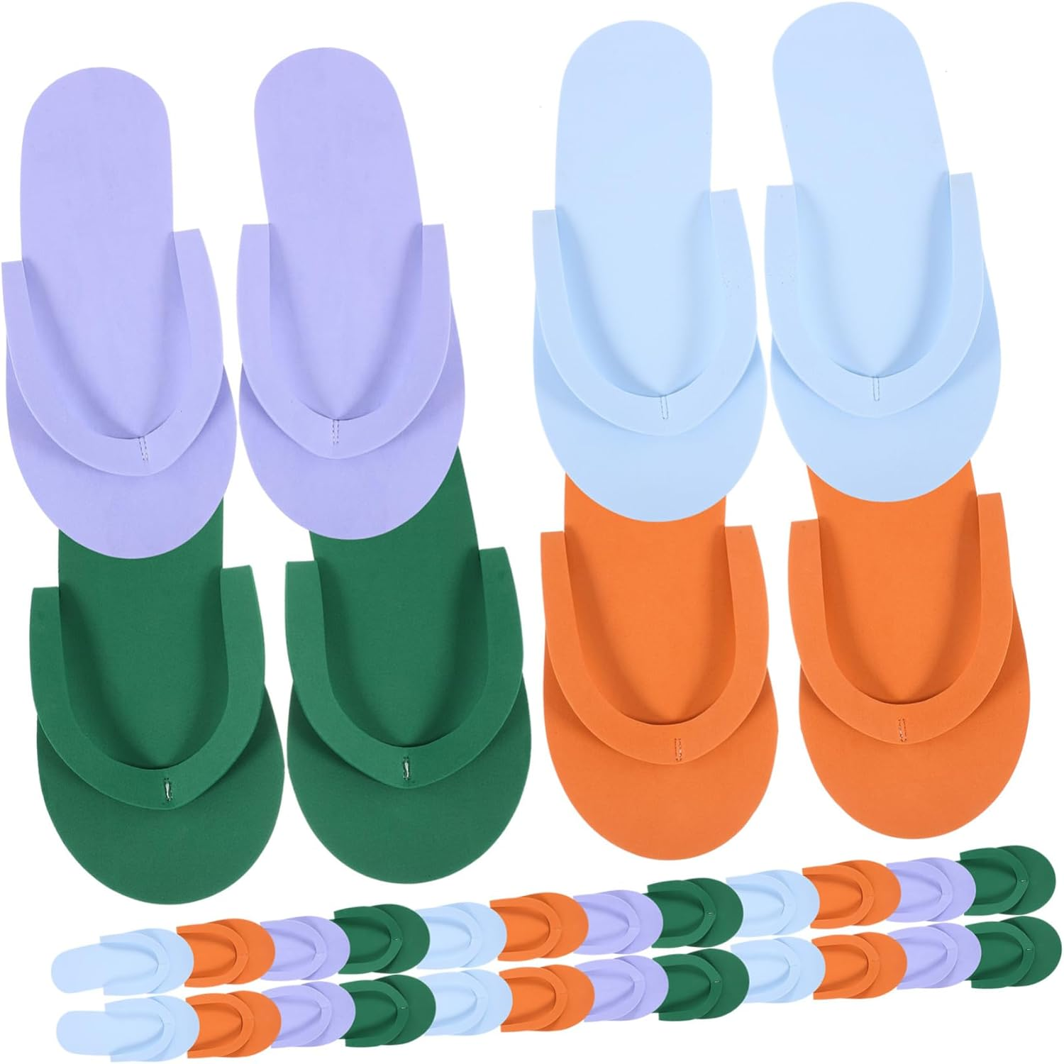 Ifundom 24Pairs Disposable Slippers Slip Spa Footwear Comfortable Salon Sandals for Men Women for Beauty Salons Beach Parties image number 1
