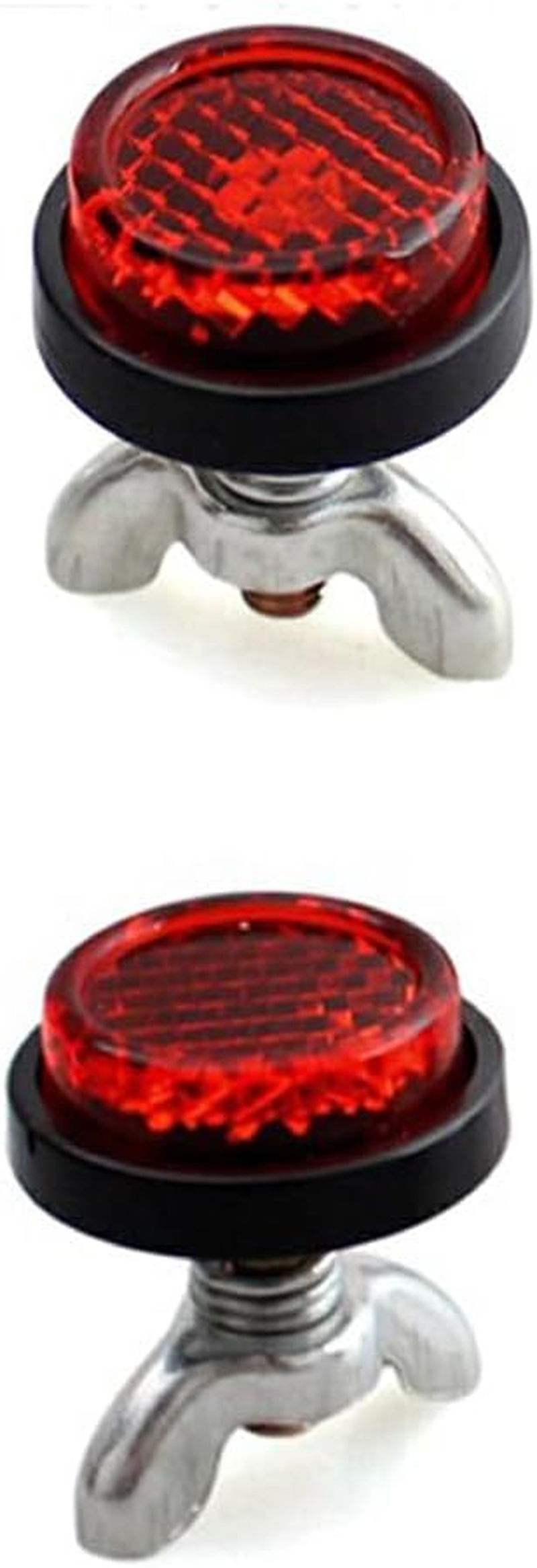 4X 4PCS Mini Reflector Tag Bo-Lt Screws for Motorcycle License Plate Frame Decorative License Plate Reflector Plate image number 1