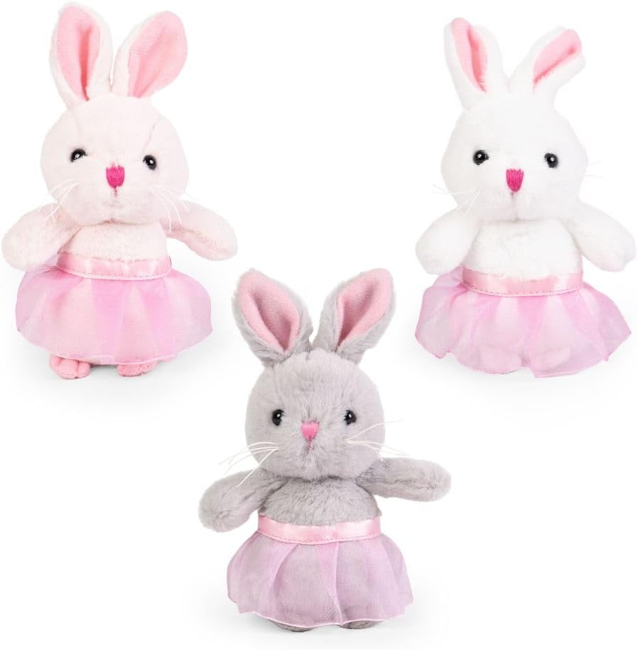 Living Nature Play Tutu Bunny Plush 15Cm, Soft, Cuddly Mini Bunny in a Pink Tutu, Collectable and Made from Sustainable Recycled Materials, Adorable for Children image number 5