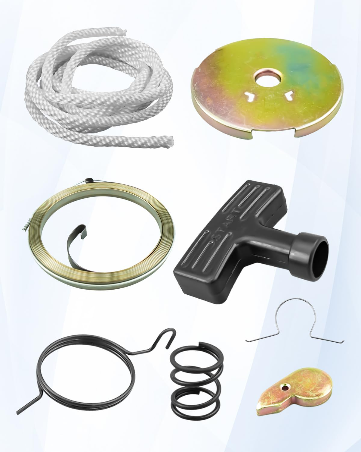 Recoil Pull Start Starter Rebuild Assembly Fit for Honda ATC 90 110 185 185S 200 200E 200S 1970-1985 Replace 28403-918-000 28401-918-000, Recoil Pull Start Spring Starter Kit image number 2