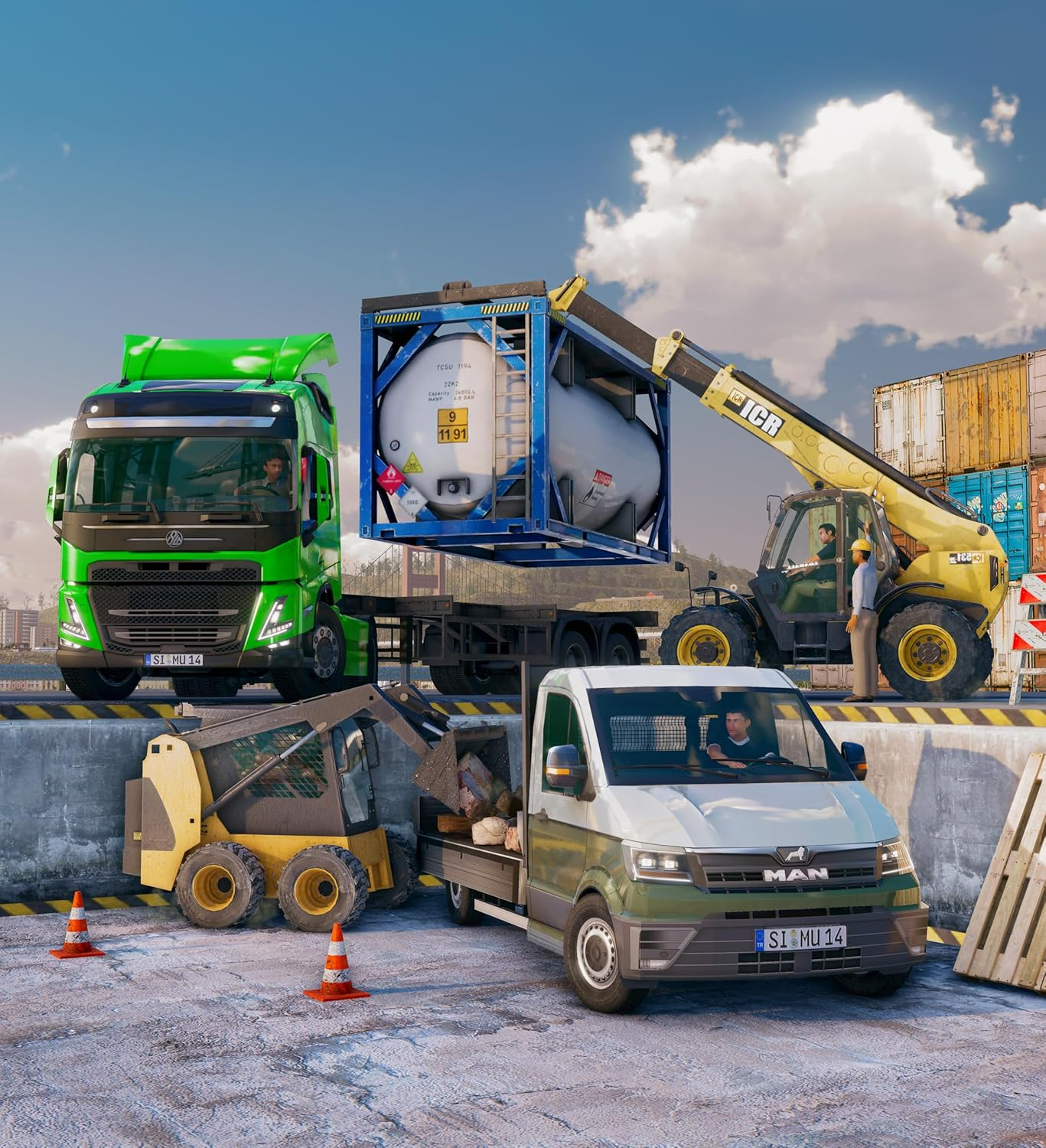 Aerosoft Truck and Logistics Simulator Playstation 4 Game image number 6