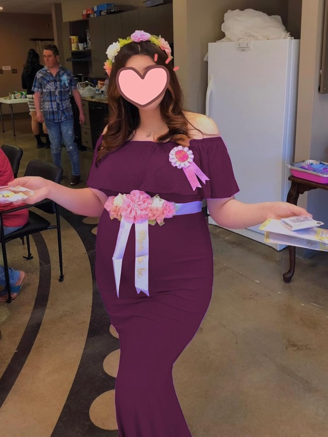 Glampunch Women'S Maternity Nursing Tops Long Sleeve Breastfeeding Top Tee Shirt Double Layer Pregnancy Shirt image number 7