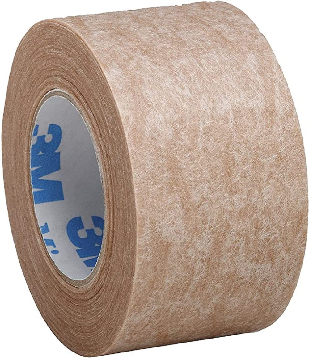 3M Micropore Paper Tape - Tan, 1" Wide -1 Roll [Health & Beauty]