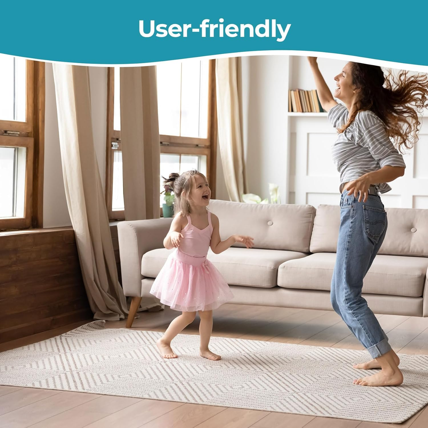 100&times;200 Cm Non Slip Area Rug Gripper, Rug Gripper for Hardwood Floors, Laminate, Vinyl, Stone & Tile, anti Slip Area Rug Pad for under Rugs image number 1