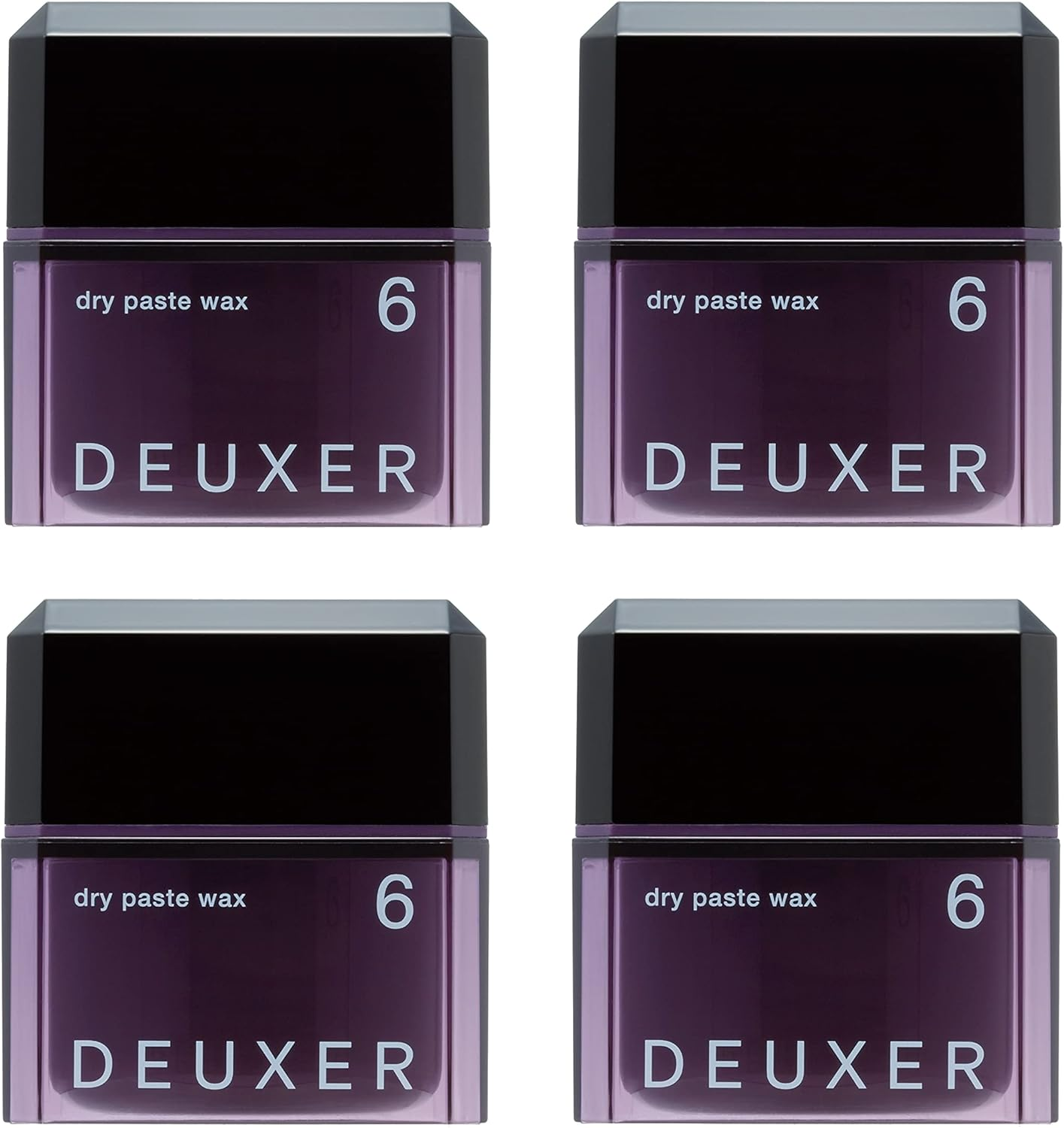 Number Three DEUXER Dry Paste Wax 6 (Set of 4) Hair Wax Floral Berry Violet 4 Pieces image number 4