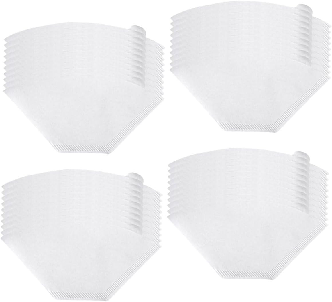 GRIRIW 200Pcs Disposable Cone Coffee Filter Papers for Espresso and Drip Coffee Unbleached Stackable Design Compatible with Machines Fast Brewing and Flavor-Preserving for Office and Home image number 6