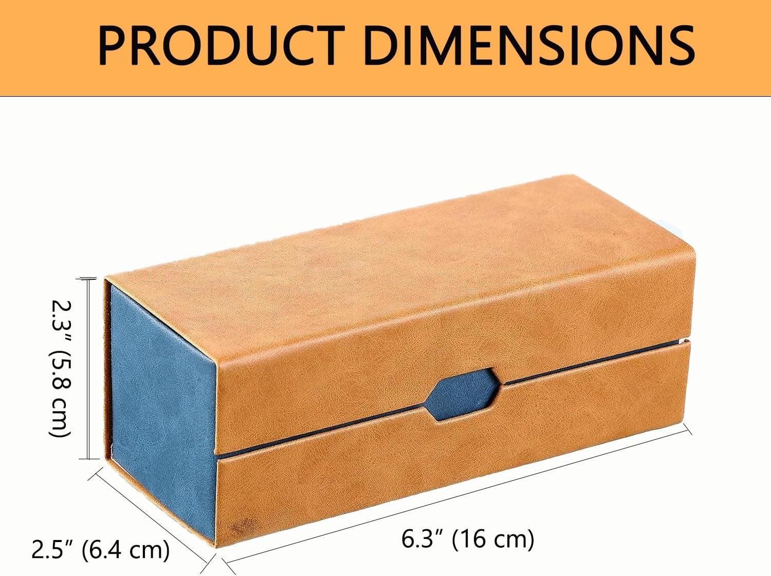 Reignsword 2 in 1 Contact Lens Case and Glasses Case, Double Sided Portable Contact Lenses Travel Cases, Sunglasses Holder for Men & Women, Contacts Lens Box Fit 30 Lenses (Brown)