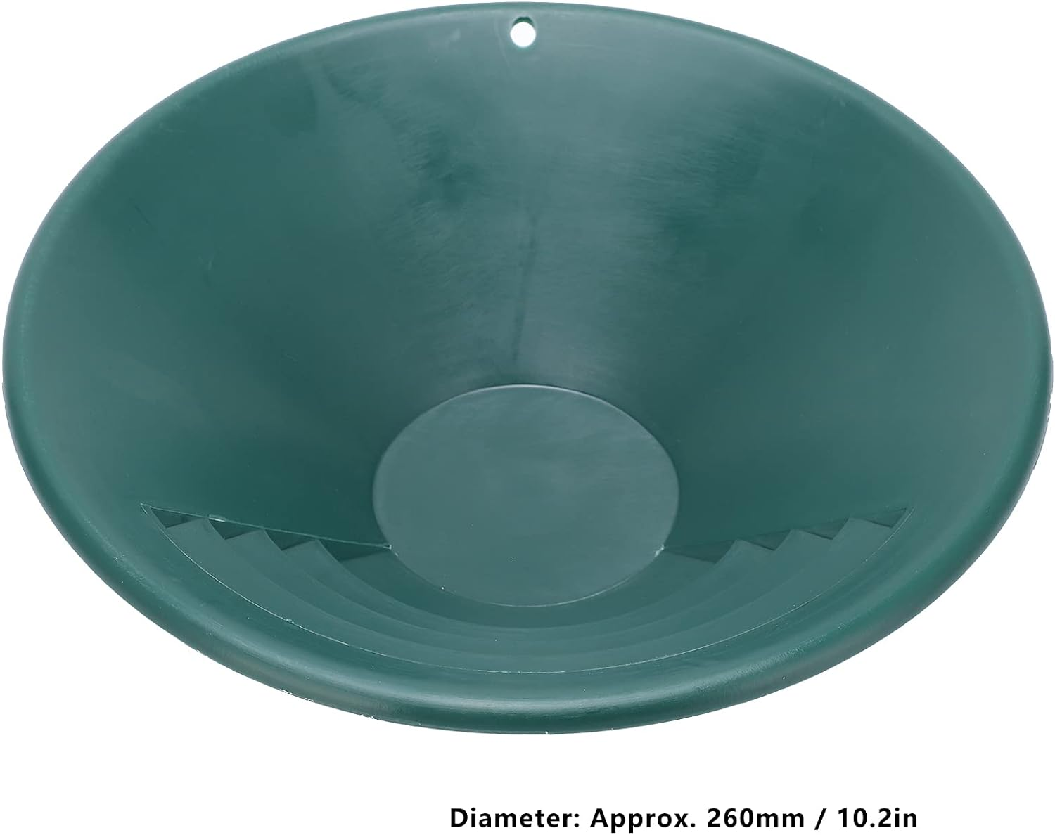 Gold Panning Tool, ABS Gold Pan Green Enhancing the Visibility of Gold for River for Water Source for Inaccessible Mountains for Creek image number 1