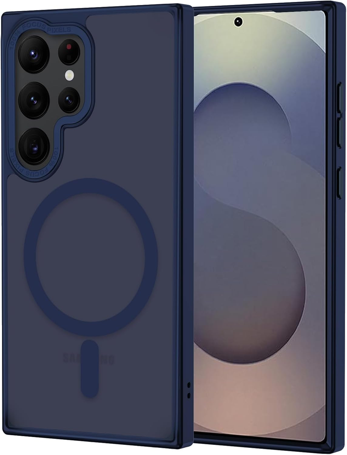 XTCASE Case for Samsung Galaxy S25 FE 5G, Magnetic, Compatible with Magsafe, Transparent Mobile Phone Case, Transparent PC Back + TPU Bumper, Crystal Clear